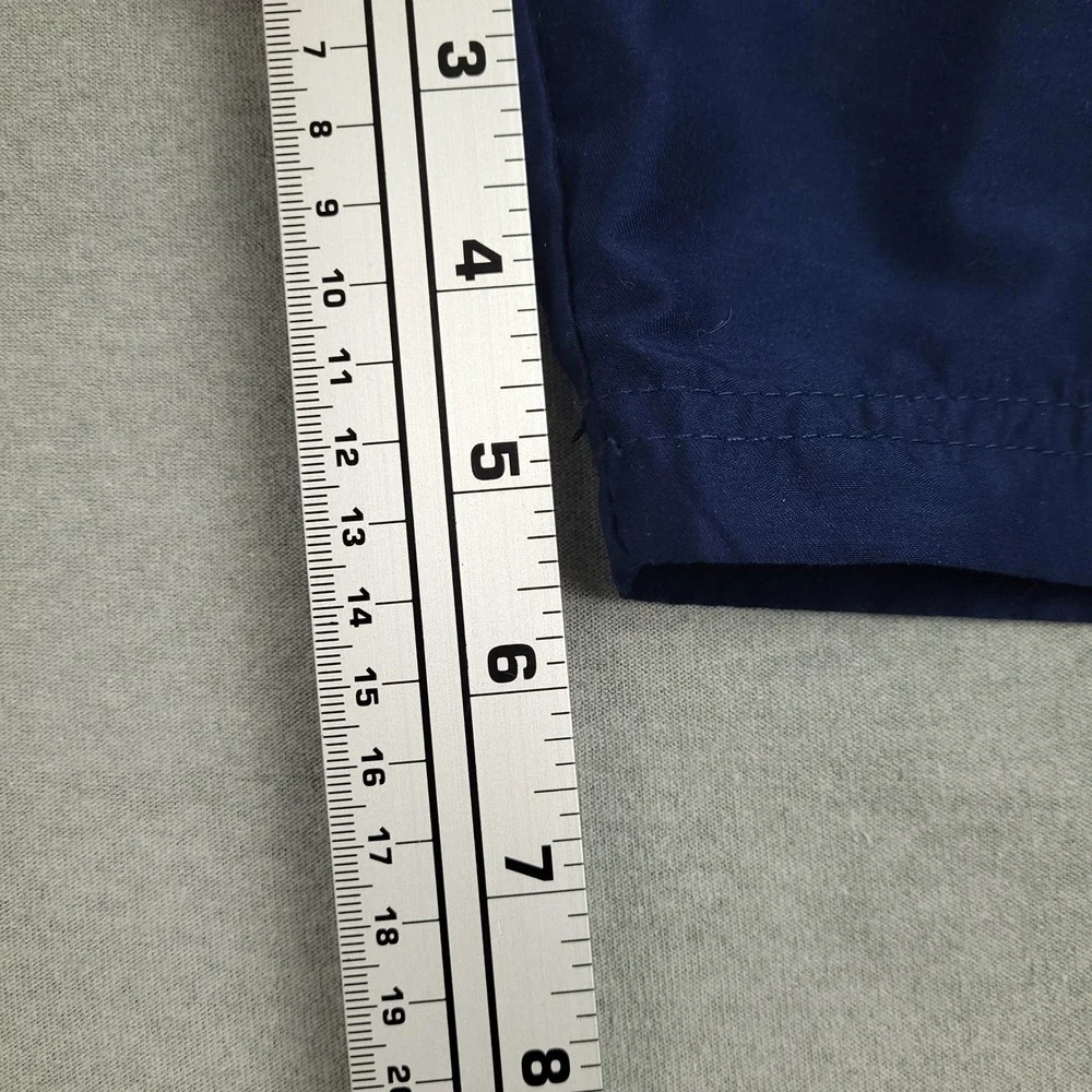U.S. Polo Assn Mens Swim Trunks Medium Preppy Shorts Mesh Lined Navy Gray